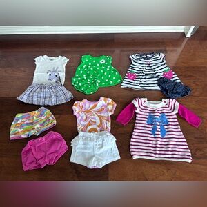 Baby girl 3-6 months bundle lot clothing sets outfits clothes summer